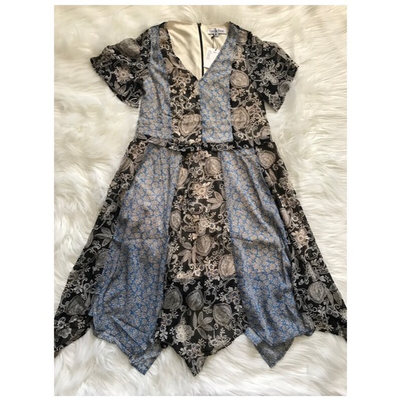 DANCE & MARVEL Mix Match Floral Print Midi Dress - Picture 4 of 6